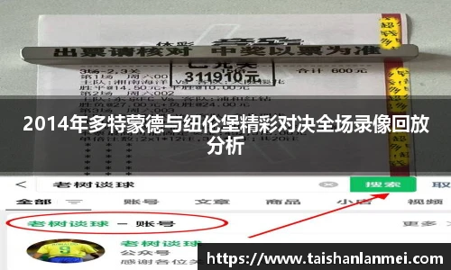 2014年多特蒙德与纽伦堡精彩对决全场录像回放分析